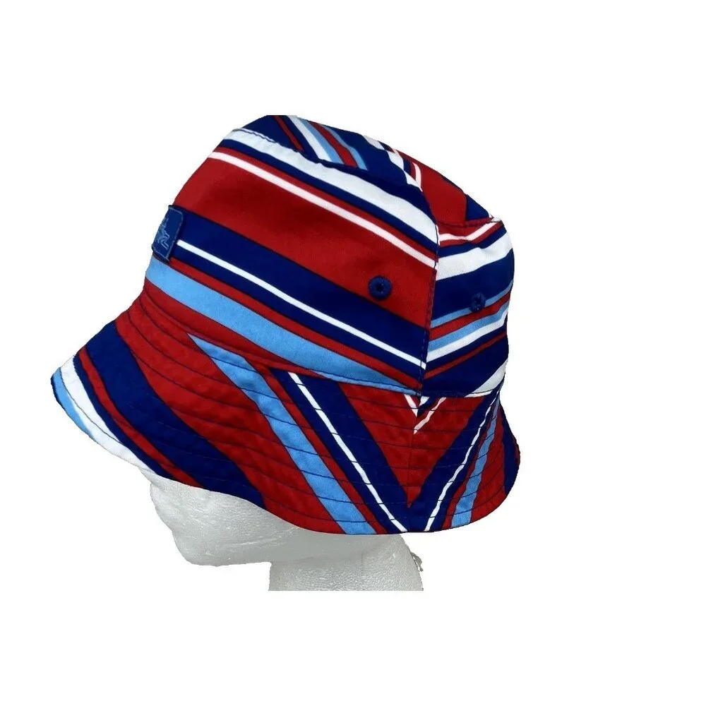 UV Skinz UPF 50 Reversible Bucket Hat Kids 3T Striped Sunwear Protect